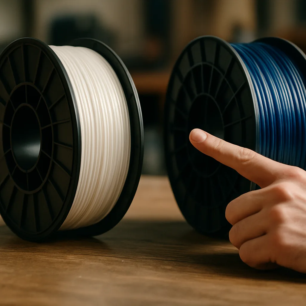 PLA oder PETG? So wählst du das richtige Filament aus – PLA PETG Vergleich Filamentwahl | Filamenttypen für 3D-Druck